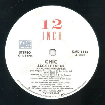 Chic - Jack Le Freak (12", Promo)