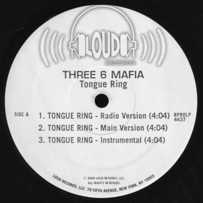 Three 6 Mafia - Tongue Ring (12", Promo)
