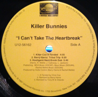 Killer Bunnies - I Can't Take The Heartbreak (12")