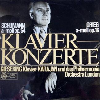 Schumann*, Grieg* - Gieseking* - Karajan*, Philharmonia Orchestra London* - Klavierkonzerte (LP)