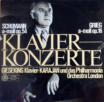 Schumann*, Grieg* - Gieseking* - Karajan*, Philharmonia Orchestra London* - Klavierkonzerte  (LP)