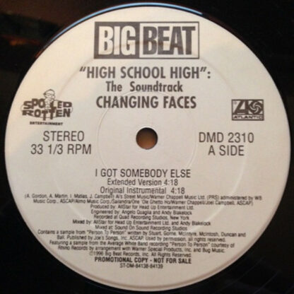 Changing Faces - I Got Somebody Else (12", Promo)