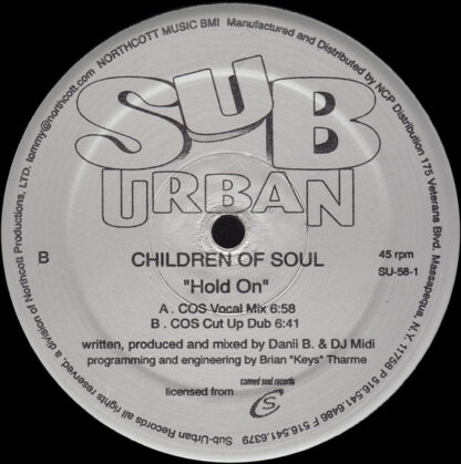 Children Of Soul - Hold On (12")