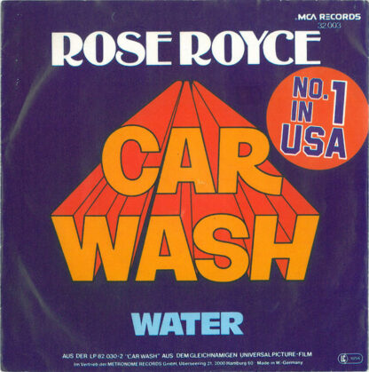 Rose Royce - Car Wash (7", Single)