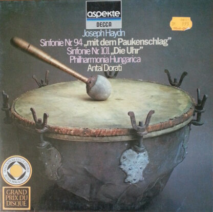 Joseph Haydn, Philharmonia Hungarica, Antal Dorati - Sinfonie Nr. 94 "Mit Dem Paukenschlag" / Sinfonie Nr. 101 "Die Uhr" (LP)
