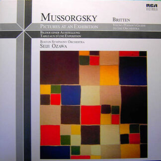 Mussorgsky* / Britten* - Boston Symphony Orchestra, Seiji Ozawa - Pictures At An Exhibition / Young Person's Guide To The Orchestra (LP)