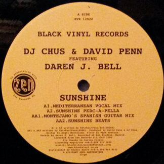 DJ Chus & David Penn Featuring Daren J. Bell* - Sunshine (12")