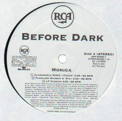 Before Dark - Monica (12", Promo)