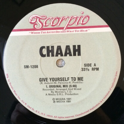 Chaah (2) - Give Yourself To Me (12")