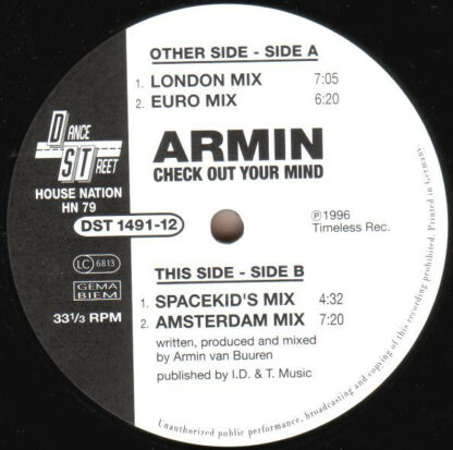 Armin* - Check Out Your Mind (Remixes) (12")
