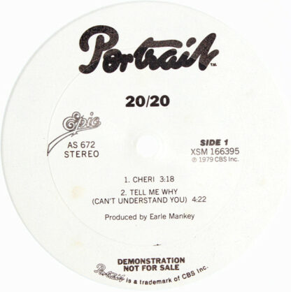 20/20 - 20/20 (12", Promo)