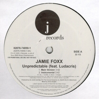 Jamie Foxx Feat. Ludacris - Unpredictable (12", Promo)