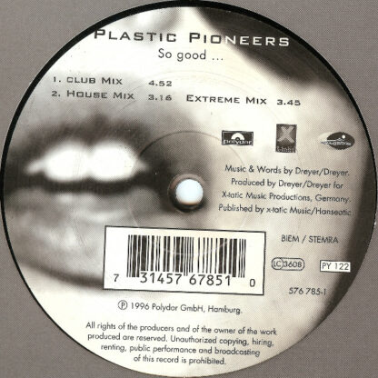 Plastic Pioneers - So Good... (12")