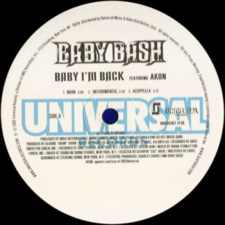 Baby Bash - Baby I'm Back (12")