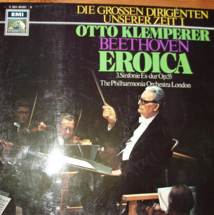 Ludwig van Beethoven, Otto Klemperer, The Philharmonia Orchestra London* - Sinfonie Nr. 3 Es-Dur Op. 55 "Eroica" (LP, Gat)
