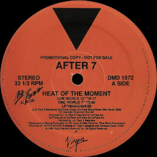 After 7 - Heat Of The Moment (12", Promo)