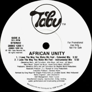 African Unity - I Love The Way You Make Me Feel (12", Promo)