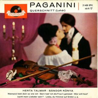 Franz Lehár - Herta Talmar - Sándor Kónya - Paganini (Querschnitt) (7", EP, Mono, Mixed)