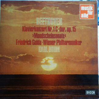 Beethoven* - Friedrich Gulda, Wiener Philharmoniker, Karl Böhm - Klavierkonzert Nr. 1 C-Dur, Op. 15, >Mondscheinsonate< (LP, Comp, Mono)