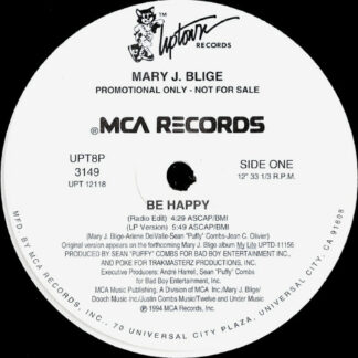 Mary J. Blige - Be Happy (12", Promo)