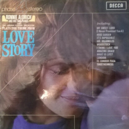 Ronnie Aldrich And His Two Pianos with The London Festival Orchestra - Love Story (LP, Album)