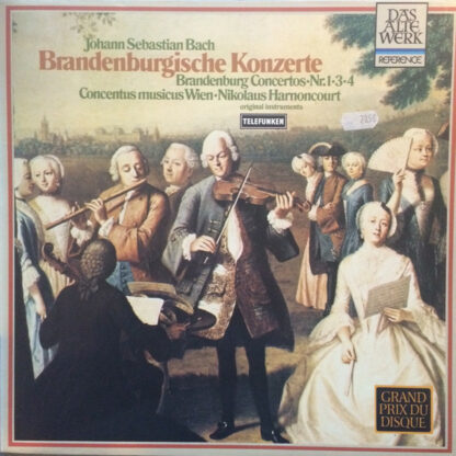 Johann Sebastian Bach - Concentus Musicus Wien, Nikolaus Harnoncourt - Brandenburgische Konzerte 1,3,4 (LP, RE, RP, GRA)
