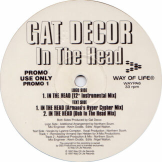 Gat Decor - In The Head (2x12", Single, Promo)