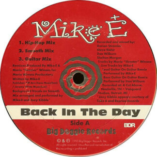 Mike E (2) - Back In The Day (12", Maxi)