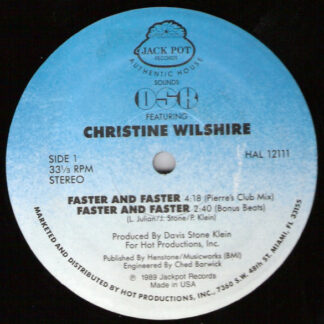 DSK Featuring Christine Wilshire* - Faster And Faster (12")