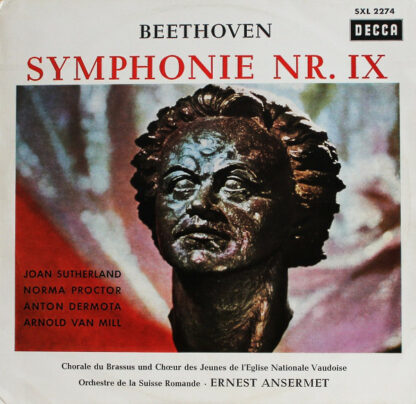 Beethoven* / Joan Sutherland ‧ Norma Proctor* ‧ Anton Dermota ‧ Arnold van Mill ‧ Chorale Du Brassus Und Chœur Des Jeunes De L'Église National Vaudoise ‧ Orchestre De La Suisse Romande* ‧ Ernest Ansermet - Symphonie Nr. IX (LP)