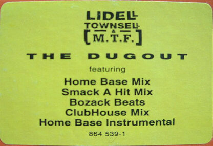 Lidell Townsell & M.T.F. - The Dugout (12", Promo)