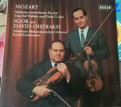 Mozart* - Igor* Und David Oistrakh*, Moskauer Philharmonisches Orchester*, Kyril Kondraschin* - Sinfonia Concertante Es-Dur. Duo Für Viola Und Violine G-Dur (LP, RE, Blu)