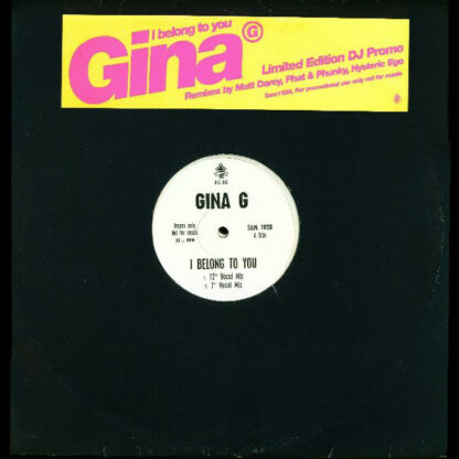 Gina G - I Belong To You (2x12", Ltd, Promo)