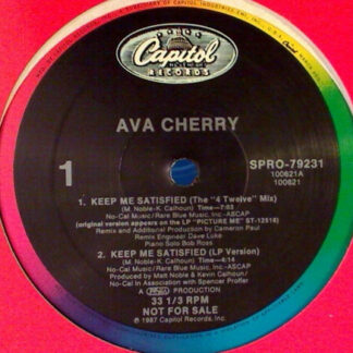 Ava Cherry - Keep Me Satisfied (12", Promo)