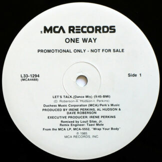 One Way - Let's Talk (12", Promo)