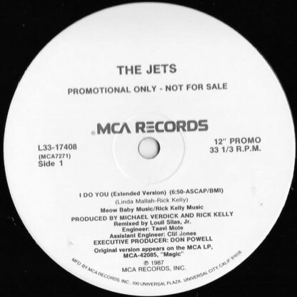 The Jets - I Do You (12", Promo)