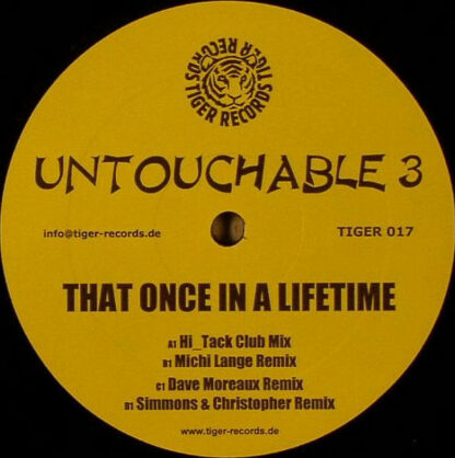 Untouchable 3 - That Once In A Lifetime (12")