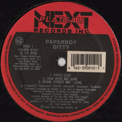 Paperboy - Ditty (12", RE)
