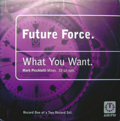Future Force - What You Want (Mark Picchiotti Mixes) (12", One)