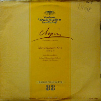 Frederic Chopin*, Stefan Askenase, Berliner Philharmonisches Orchester*, Fritz Lehmann - Klavierkonzert Nr. 2 F-moll Op. 21 (LP, Mono)