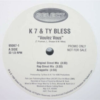 K7 & Ty Bless - Voulez Vous (12", Promo)