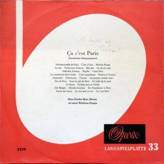 Hans Günther Bunz - Ca C'est Paris (10", EP, Mono)