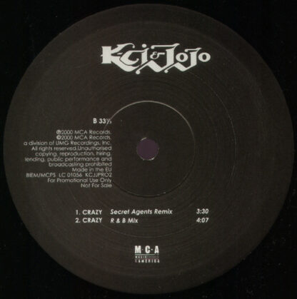 K-Ci & JoJo - Crazy (12", Promo)