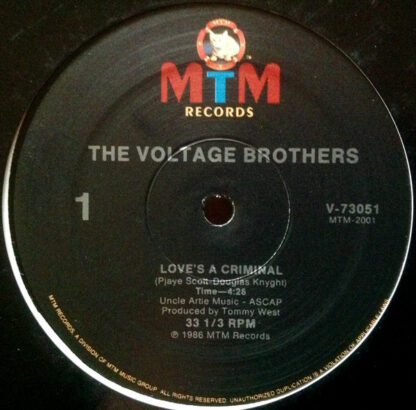 The Voltage Brothers - Love's A Criminal (12", Single)