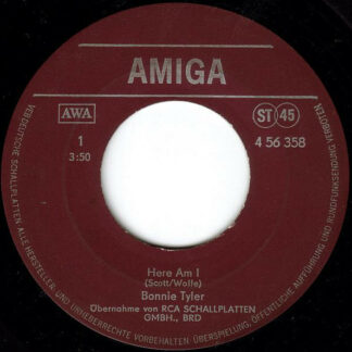 Bonnie Tyler - Here Am I (7", Single)