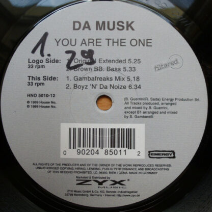 Da Musk - You Are The One (12")