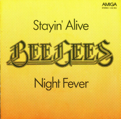 Bee Gees - Stayin' Alive / Night Fever (7", Single, RP, Red)