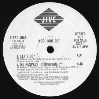 Kool Moe Dee - No Respect / Let's Go (12", Promo)