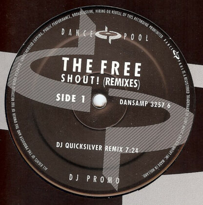 The Free - Shout! (Remixes) (12", Promo)