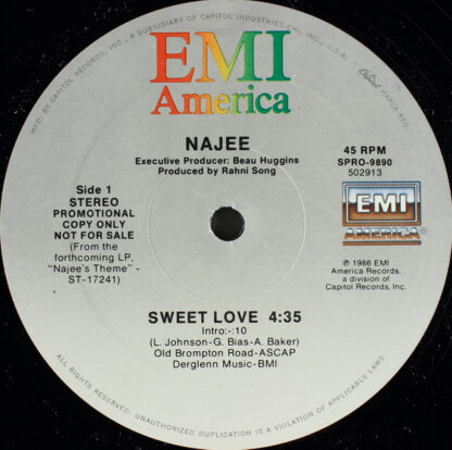 Najee - Sweet Love (12", Promo)